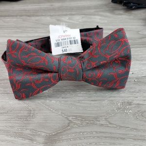 J. Ferrar bow tie red and grey